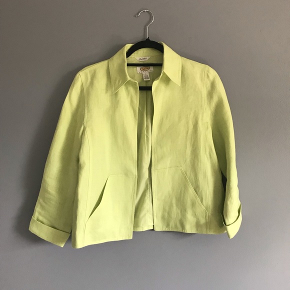 talbots linen jacket